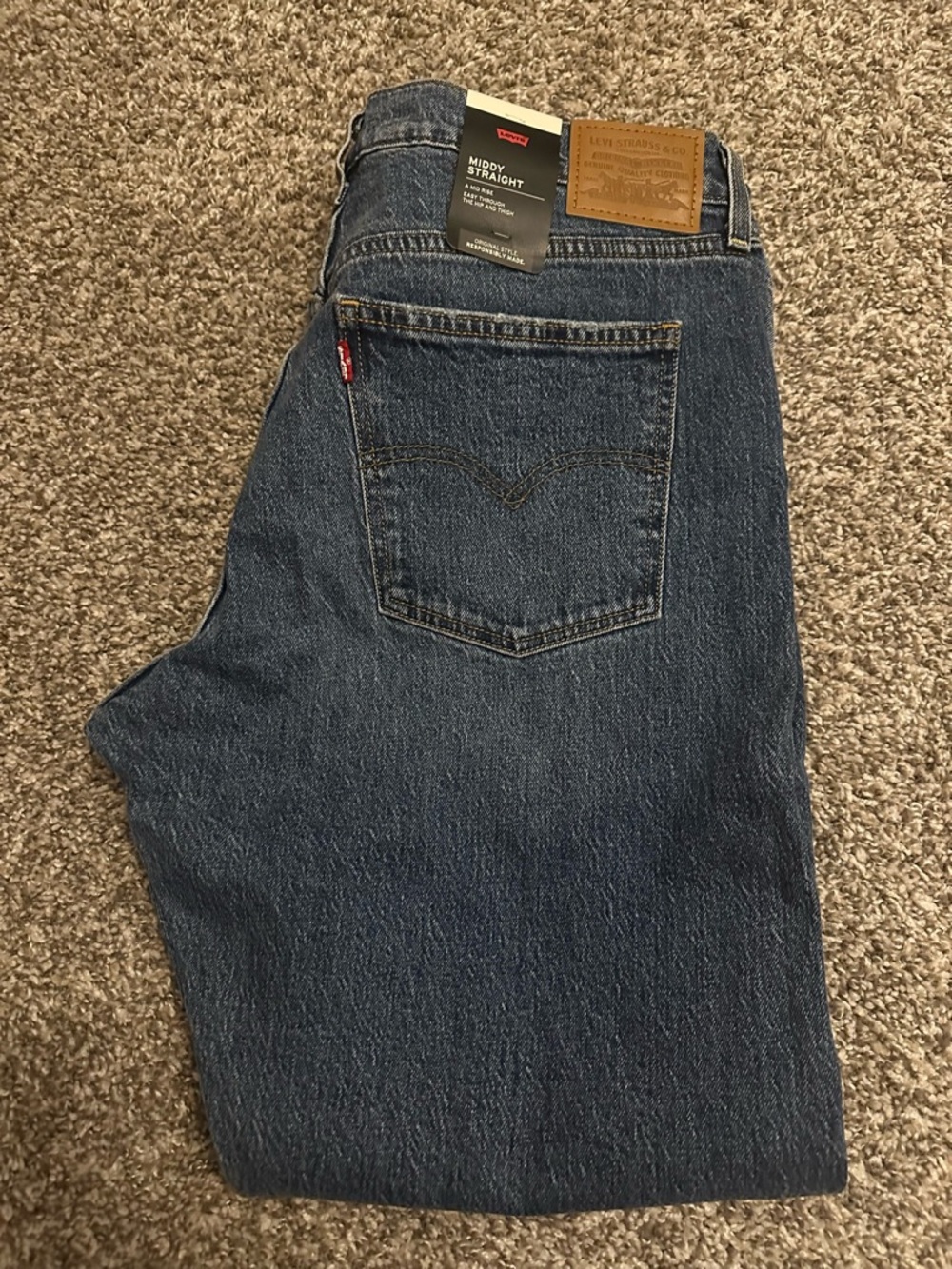 Levi's Men's Slim Straight Jeans in Dark Indigo